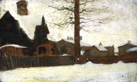 A Winter Scene à Ludwig Munthe
