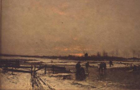 Winter Scene à Ludwig Munthe