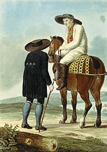 étude de costume : paysan de la vallée rouge