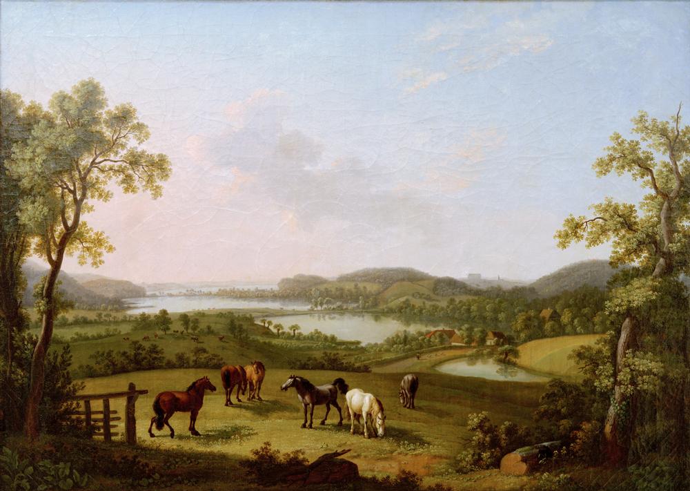 Der Plöner See von Bösdorf aus gesehen à Ludwig Philipp Strack