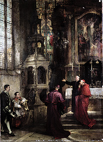 Fréquentation de l'église élevée. à Ludwig von Hagn