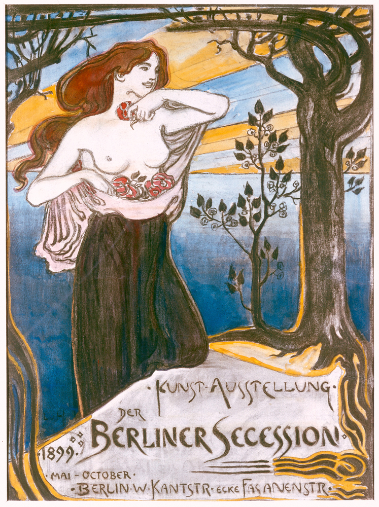 Plakat Berliner Sezession à Ludwig von Hofmann