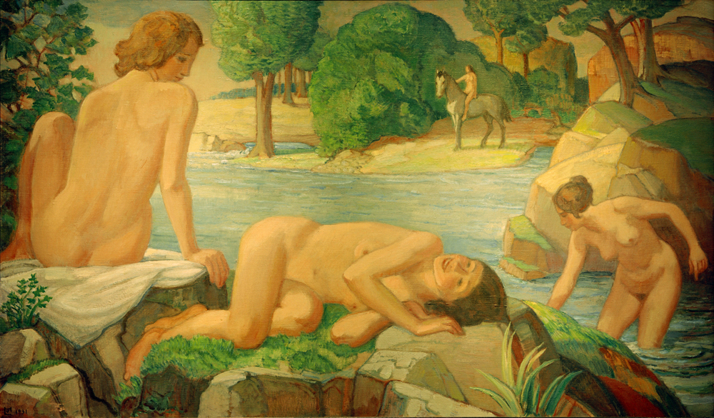 Sommer (Frauen am Teich) à Ludwig von Hofmann