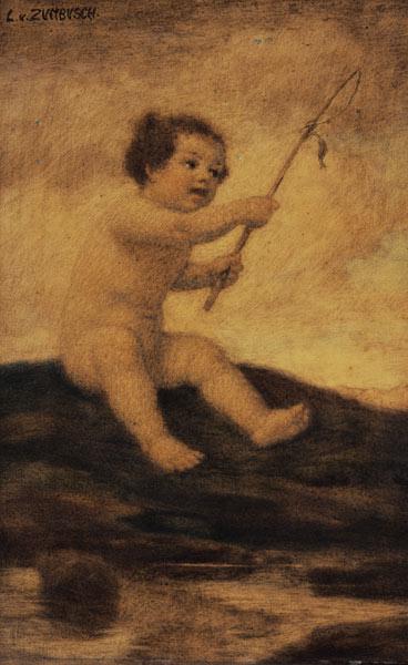 Putto pêchant.