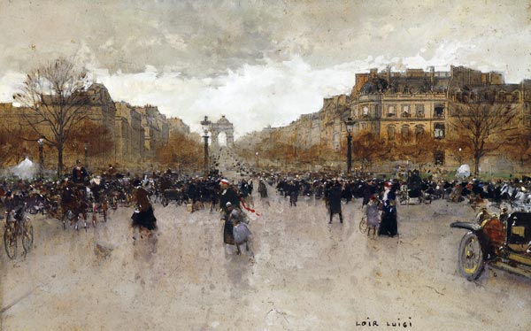 Auf den Champs Elysées, Paris. à Luigi Loir
