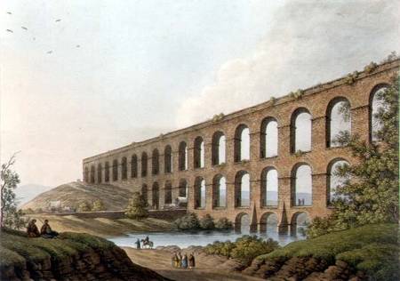 Aqueduct near Belgrade, Serbia, plate 6 from 'Views in the Ottoman Dominions', pub. by R. Bowyer à Luigi Mayer