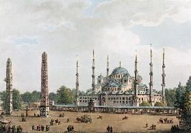 The Mosque of Sultan Achmet at Constantinople, plate 2 from 'Views in the Ottoman Dominions', pub. b