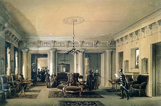 The Waiting Room of the Stagecoach Station in St. Petersburg à Luigi (Ludwig Osipovich) Premazzi