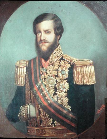 Pedro II (1825-91) Emperor of Brazil à Luis de Miranda Pereira Visconde de Menezes