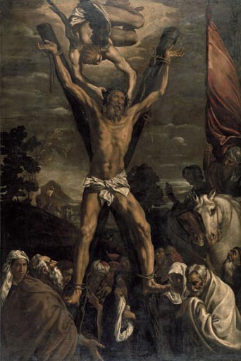 Das Martyrium des heiligen Andreas à Luis Tristan