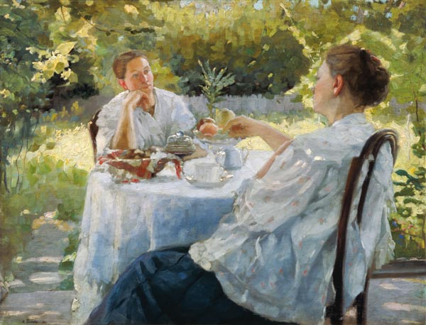 In the Garden à Lukjan Vasilievich Popov