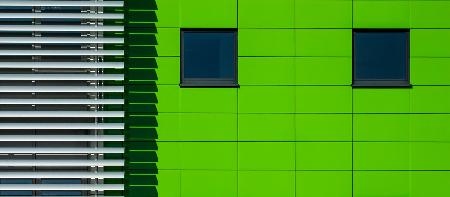 a green wall