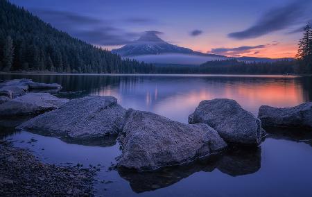 Twilight at Trillium Lake