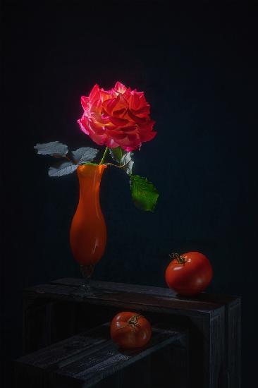 Glowing Rose and Tomato