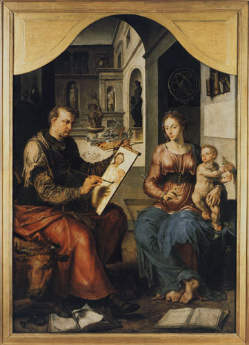 La Madonne  peint des Luc à Maerten van Heemskerck