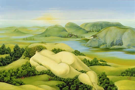 The Legend of Balaton, 2003 (oil on canvas)  à Magdolna  Ban
