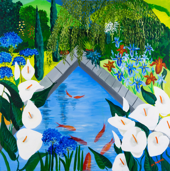 Arums by the Pond à  Maggie  Rowe