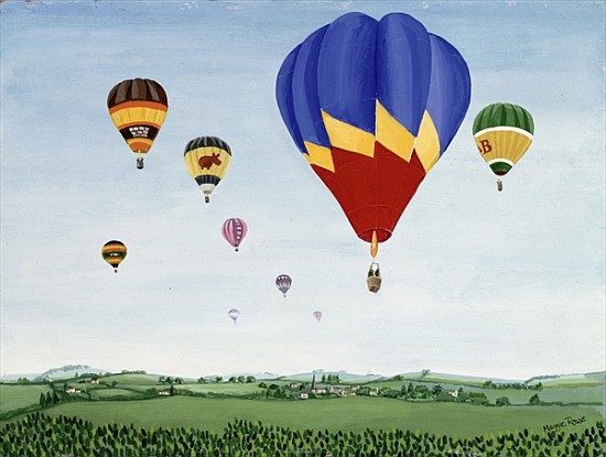 Ballooning over the Cotswolds  à  Maggie  Rowe