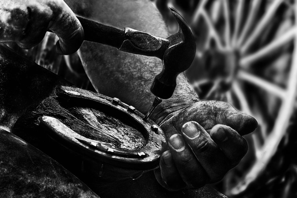 Le MarA©chal fA©rrant (the blacksmith) à Manu Allicot