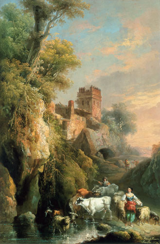 Spanish landscape à Manuel Barron y Carrillo