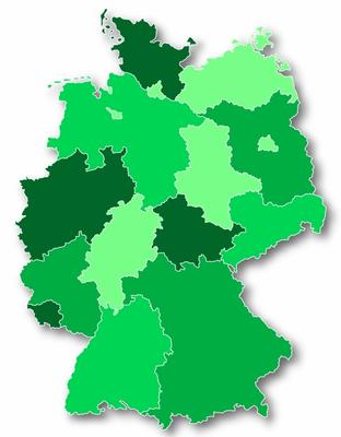 Deutschland Karte X à Manuel Lesch