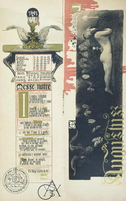 The Black Mass, the month of August for a magic calendar published in 'Art Nouveau' review, 1896 (co à Manuel Orazi