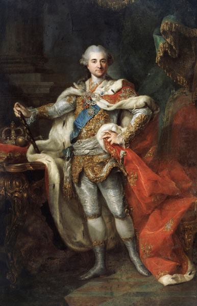 Portrait of Stanislaw II August Poniatowski, King and Grand Duke of the Polish-Lithuanian Commonweal à Marceli Bacciarelli