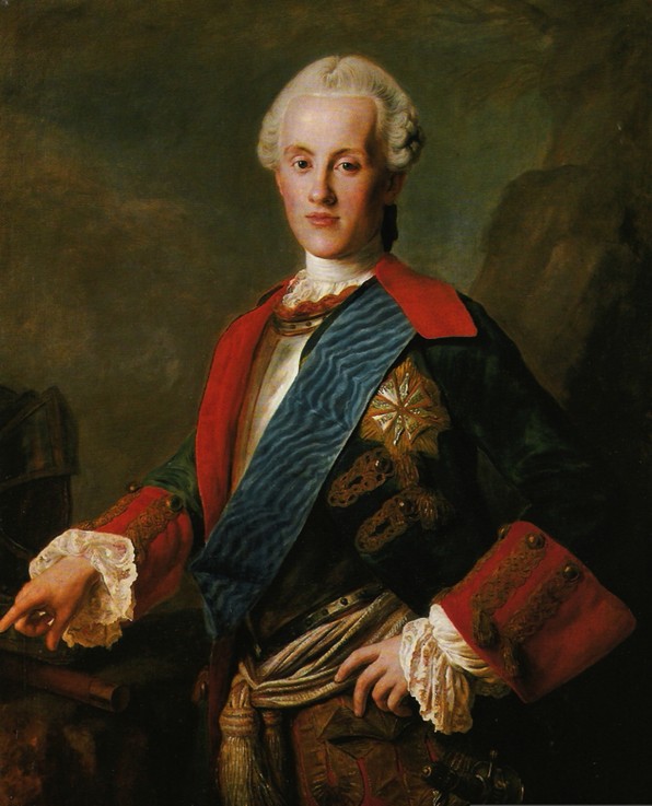 Portrait of Prince Karl Christian Joseph of Saxony, Duke of Courland (1733-1796) à Marceli Bacciarelli