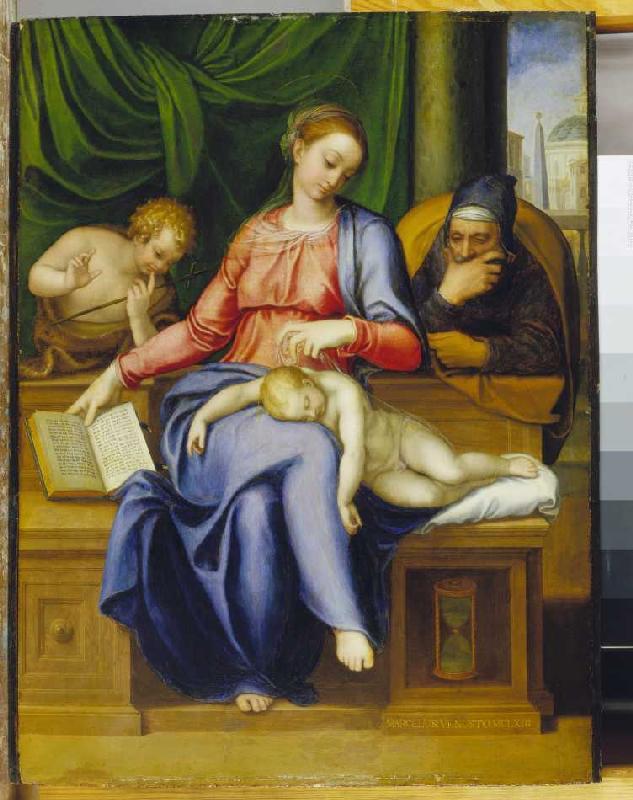 Marie avec l'enfant, le Saint Joseph et l'enfant Jean à Marcello Venusti