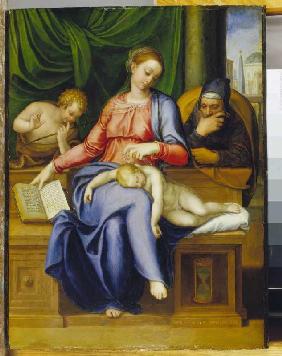 Marie avec l'enfant, le Saint Joseph et l'enfant Jean