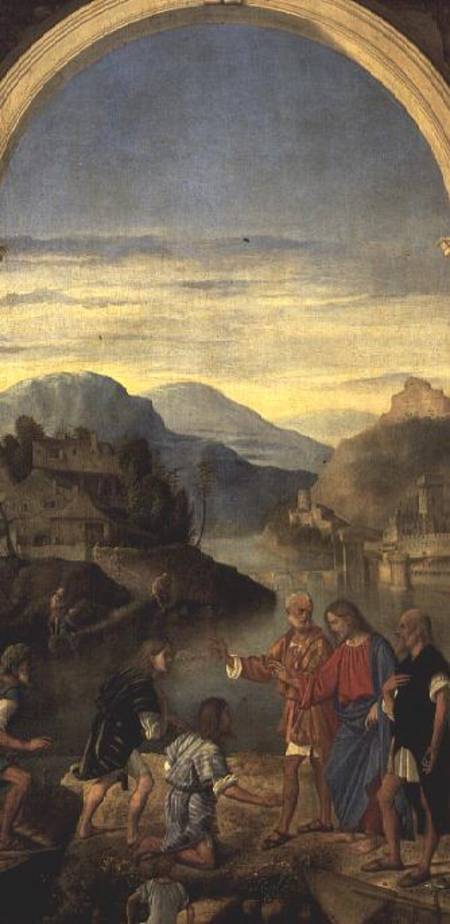 The Annointing of Zebedee's sons James and John à Marco Basaiti
