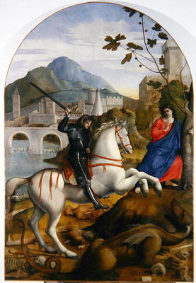 St. George and the Princess (oil on canvas) à Marco Basaiti