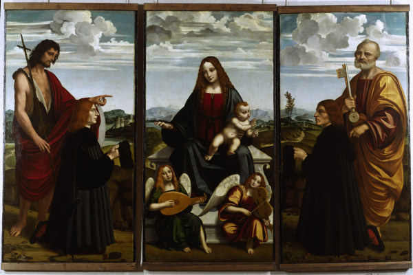 Marco d Oggiono, Crespi-Triptychon     . à Marco D'Oggiono