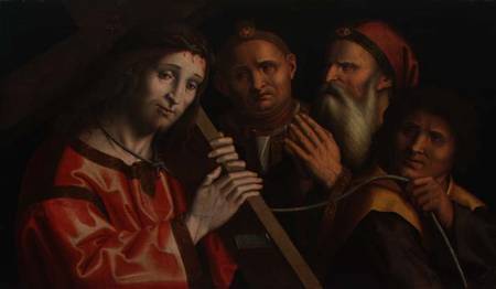 Christ Carrying the Cross and Two Saints à Marco Palmezzano
