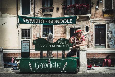 The happy gondolier