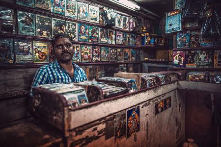 Indian bazar at night