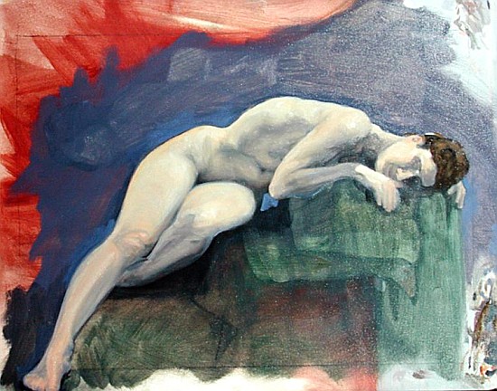 Deutscher Bildhauer, 2002 (oil on canvas)  à Marcus  Morrell