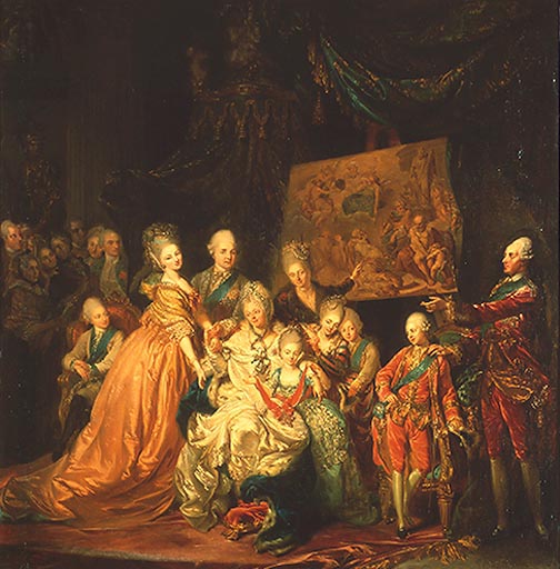 Maria Antonia v.Sachsen u.Kinder à Maria Antonia Kurfuerstin Friedrich Christian von Sachsen