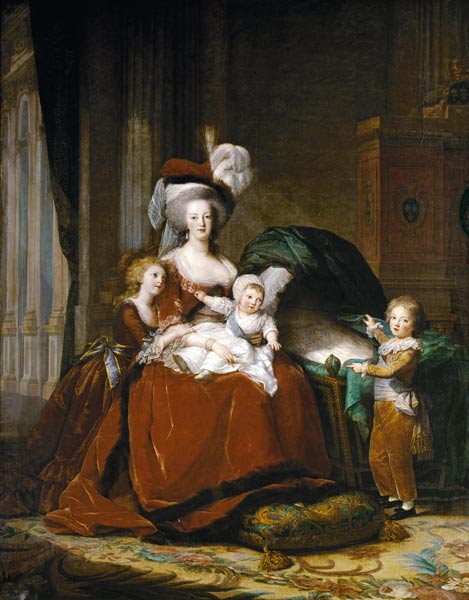 Marie Antoinette de Lorraine-Habsbourg, reine de France et ses enfants à Marie Elisabeth-Louise Vigée-Lebrun