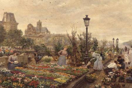 The Flower Market à Marie François Firmin-Girard