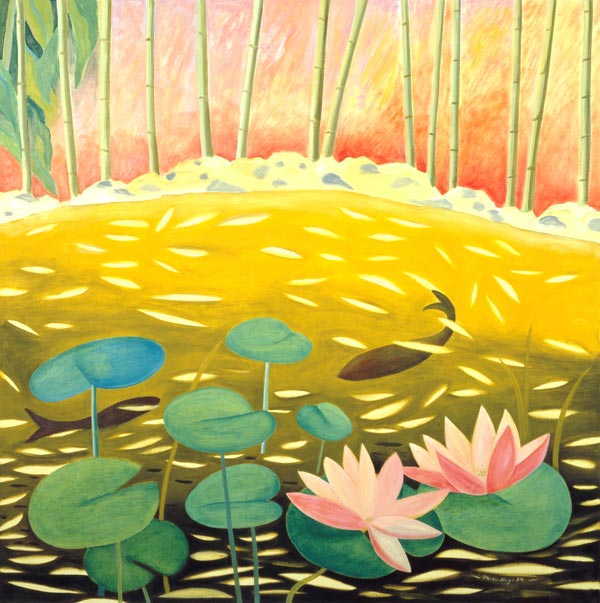 Water Lily Pond III, 1994 (oil on canvas)  à Marie  Hugo