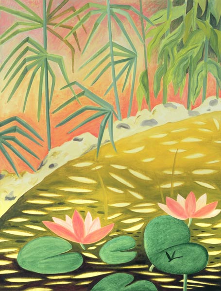 Water Lily Pond I, 1994 (oil on canvas)  à Marie  Hugo