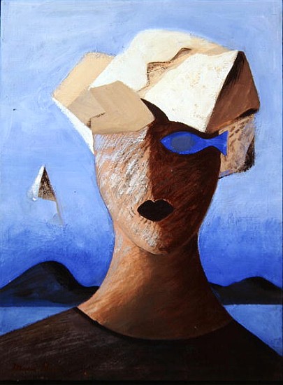 Ouranopoulis, 1993 (tempera on wood)  à Marie  Hugo