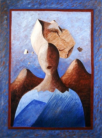 Ourao Poulis, 1994 (oil on paper)  à Marie  Hugo