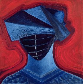 Masque III, 1991 (oil on board) 