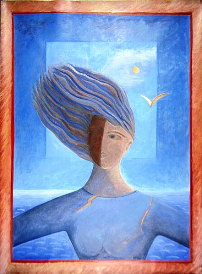 Zoe de la Mer, 1993 (oil on paper)  à Marie  Hugo
