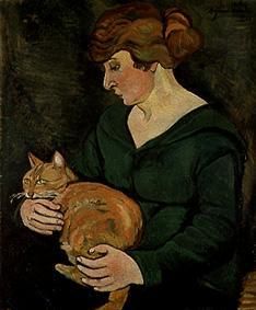 Femme avec le chat (Louson et Raminow) à Marie Clementine (Suzanne) Valadon