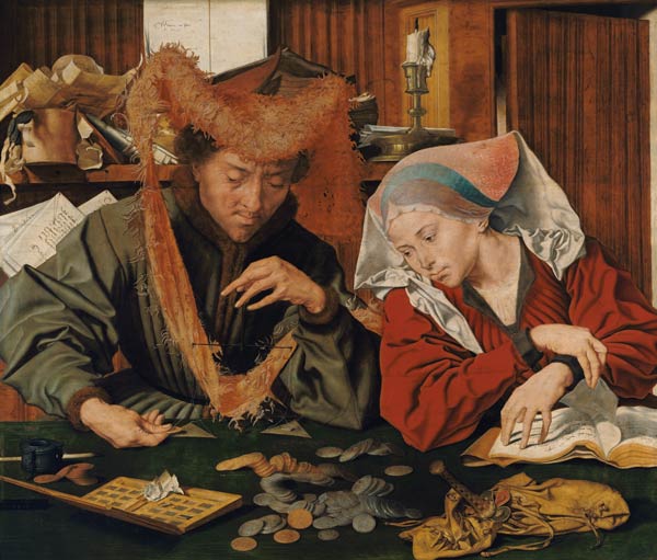 Le changeur d'argent et sa femme à Marinus Claeszon van Reymerswaele