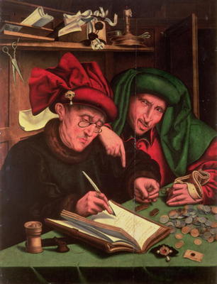 The Usurers, after Massys à Marinus van Roejmerswaelen