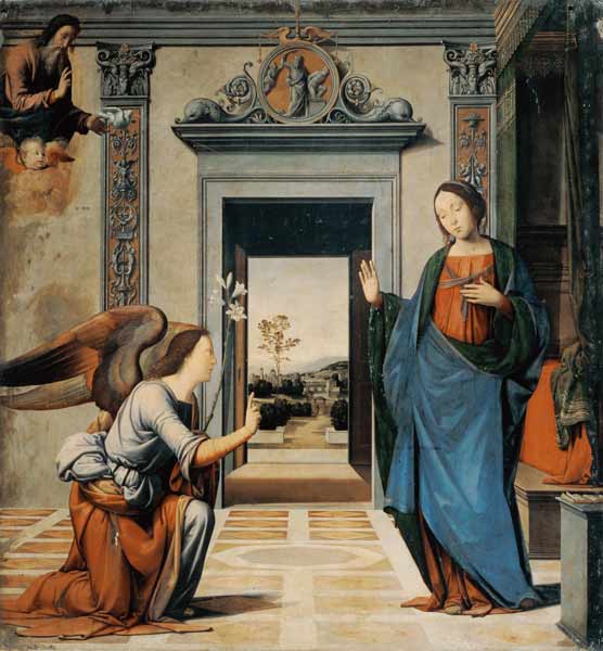 Verkündigung Mariae. à Mariotto di Bigio Albertinelli